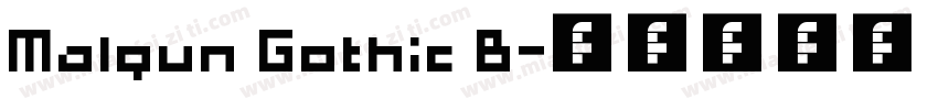 Malgun Gothic B字体转换